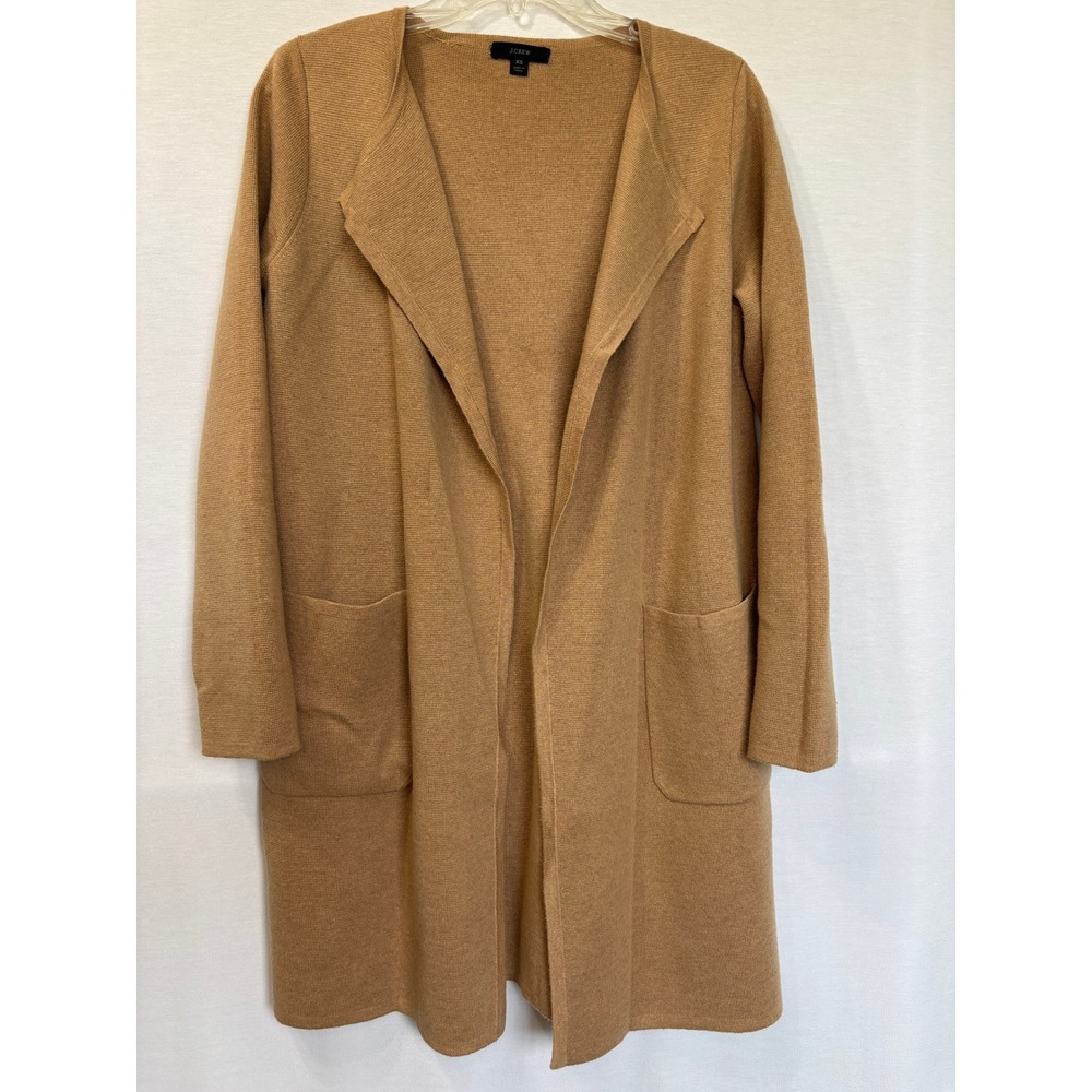 J. Crew Factory Tan Open Front Cardigan